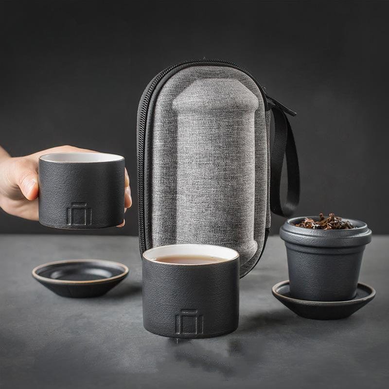 TEA TIME ESSENTIALS TEA Portable Ceramics Set for Tea Adventures