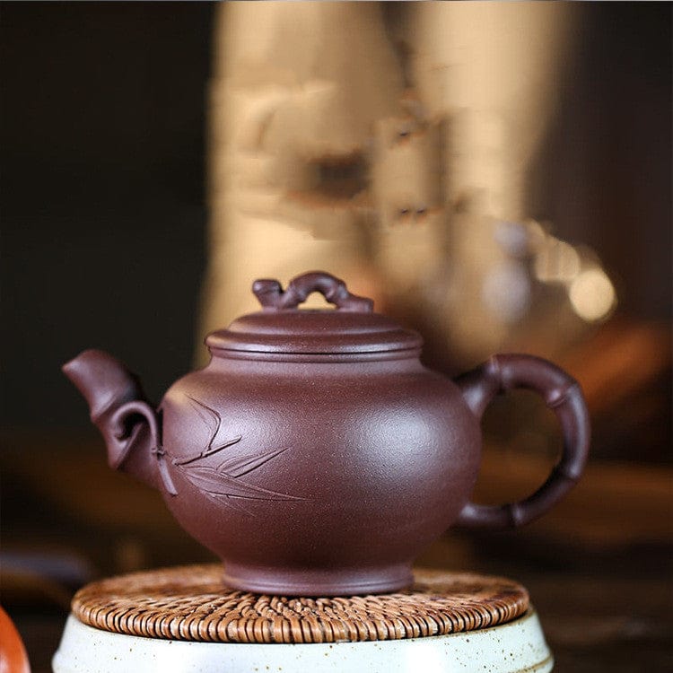 TEA TIME ESSENTIALS TEA Purple Clay Harmony Series Handmade Purple Clay Teapot