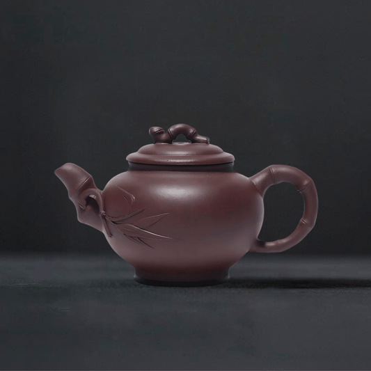 TEA TIME ESSENTIALS TEA Purple Clay Harmony Series Handmade Purple Clay Teapot