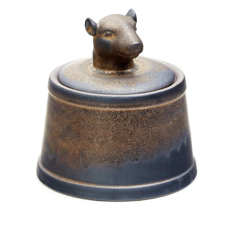 TEA TIME ESSENTIALS TEA Rat Chinese Zodiac Ceramic Tea Caddy