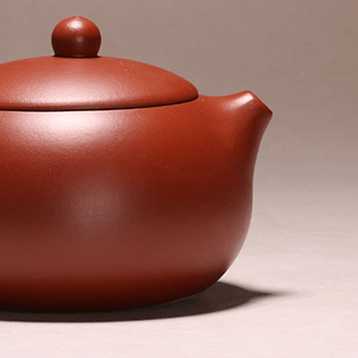 TEA TIME ESSENTIALS TEA Red Ceramic Teapot Essence of Tranquility - Handmade Chinese Red Ceramic Teapot