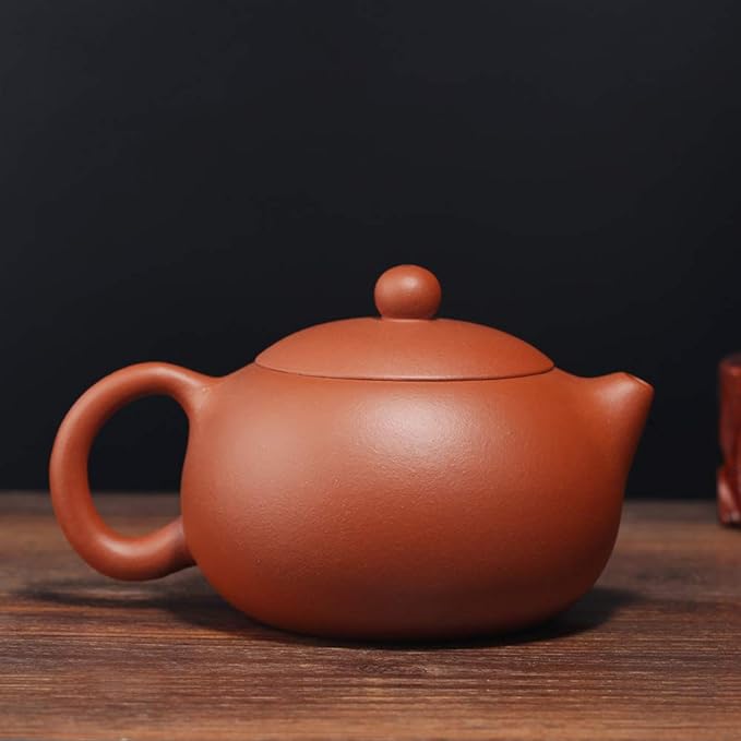 TEA TIME ESSENTIALS TEA Red Ceramic Teapot Essence of Tranquility - Handmade Chinese Red Ceramic Teapot