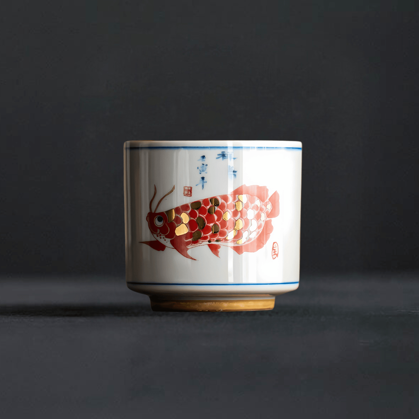 TEA TIME ESSENTIALS TEA Red Dragon Tumbler Auspicious Carp Tea Cup Collection