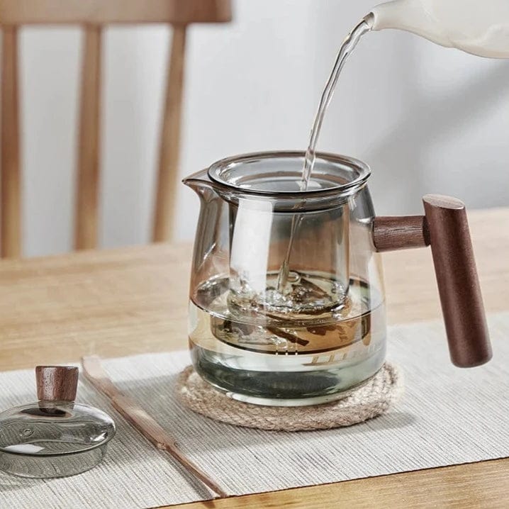 TEA TIME ESSENTIALS TEA Resilient Brew Glass Tea Pot Set