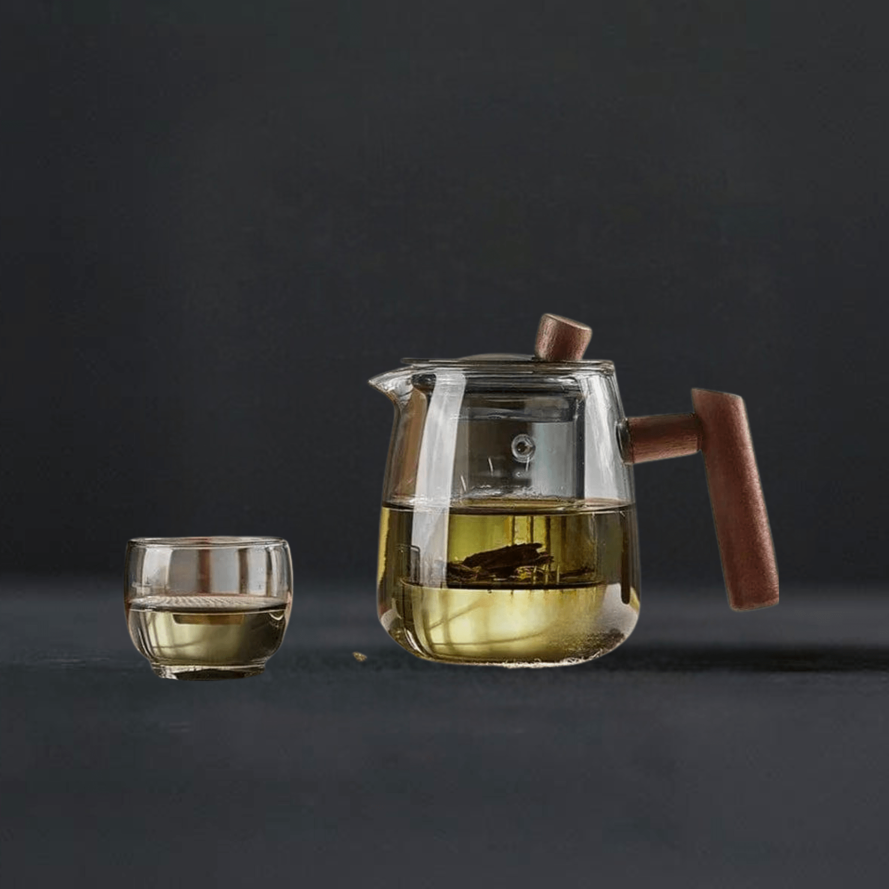 TEA TIME ESSENTIALS TEA Resilient Brew Glass Tea Pot Set