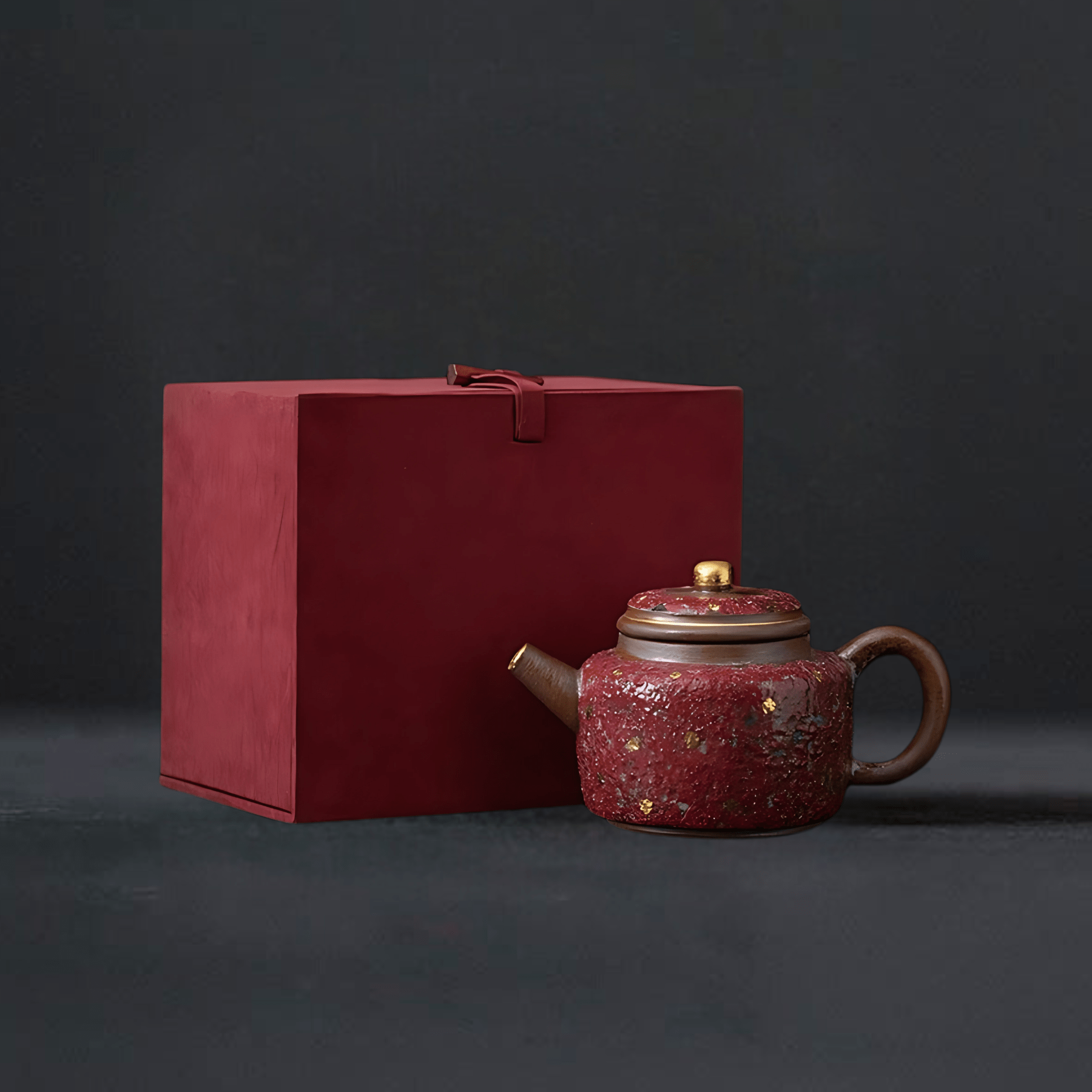 TEA TIME ESSENTIALS TEA Rock Mine Dezhong Teapot Rock Mine Painted Pottery Drawing Jinde Zhong Stoneware Handmade Teapot