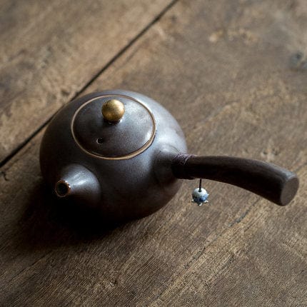 TEA TIME ESSENTIALS TEA Rust Glaze Japanese Ceramic Teapot Ensemble