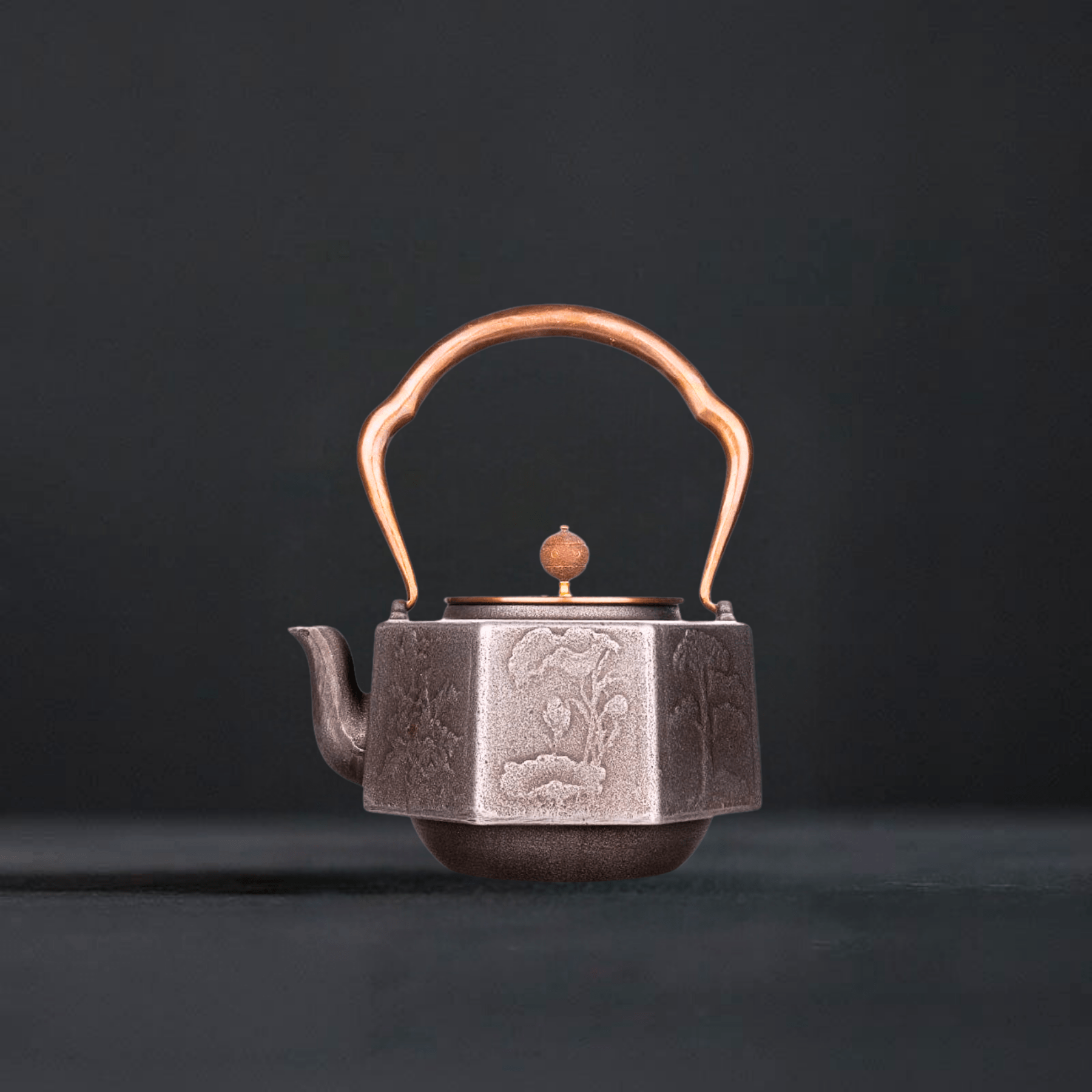 TEA TIME ESSENTIALS TEA Rustic Iron Brew Kettle