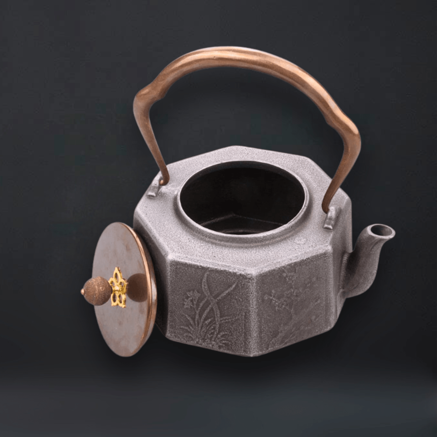 TEA TIME ESSENTIALS TEA Rustic Iron Brew Kettle