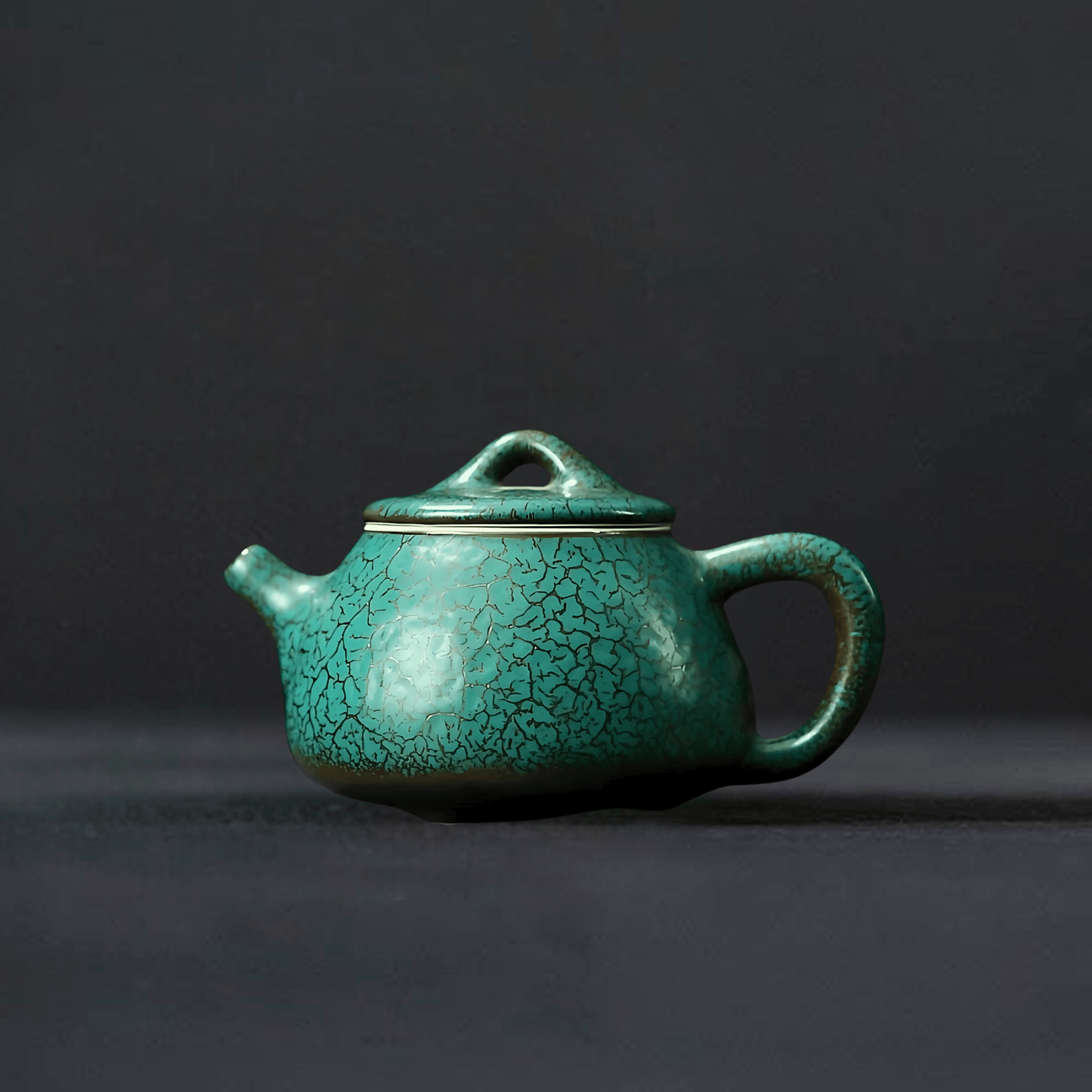 TEA TIME ESSENTIALS TEA Shipiao Teapot Kiln Baked Green Glaze Shipiao Teapot