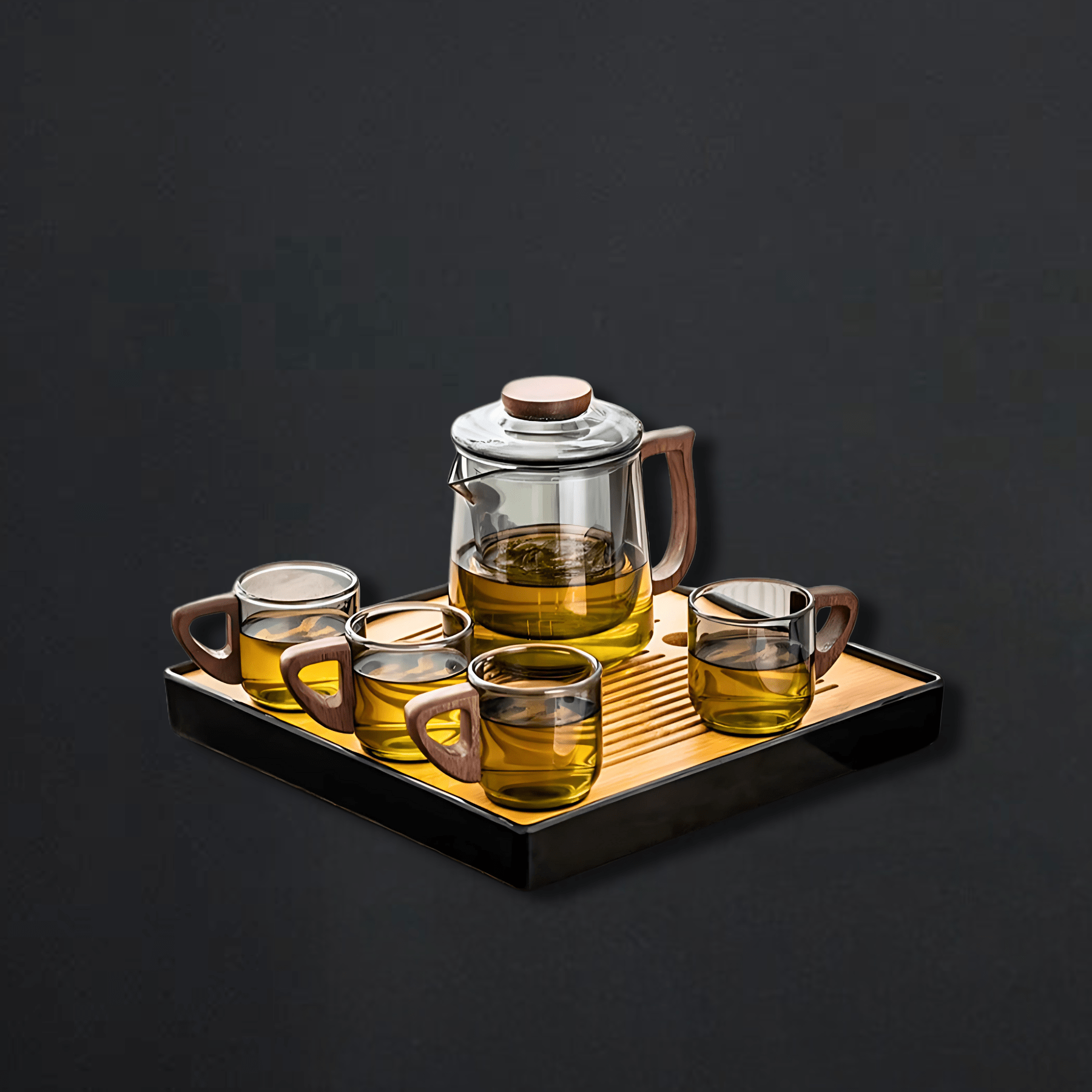 TEA TIME ESSENTIALS TEA Stalwart Steep Glass Tea Pot Set