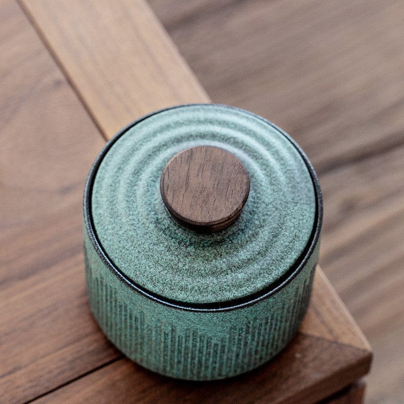 TEA TIME ESSENTIALS TEA Stoneware Mini Tea Caddy