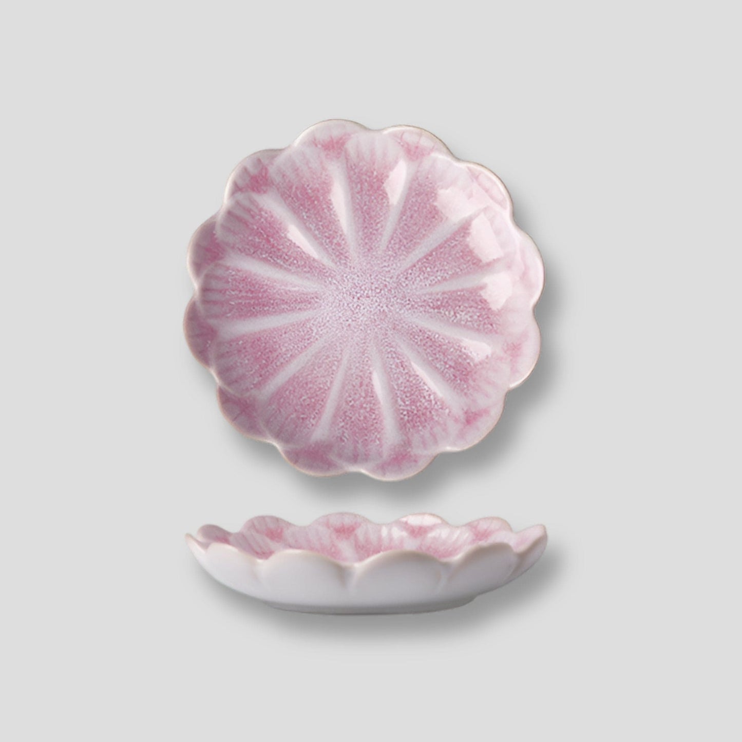 TEA TIME ESSENTIALS TEA Sunflower Pink Lotus Leaf and Sunflower Set - Porcelain Tea Coasters