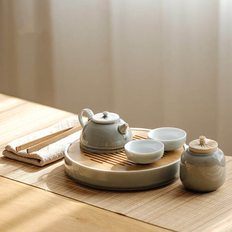 TEA TIME ESSENTIALS TEA Tea Set Zen Ash Kung Fu Tea Set