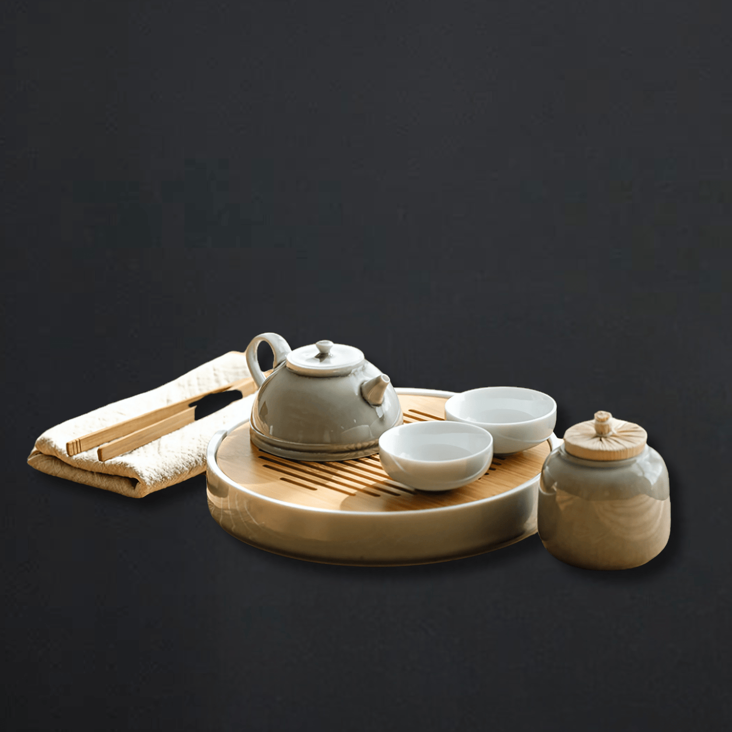 TEA TIME ESSENTIALS TEA Tea Set Zen Ash Kung Fu Tea Set