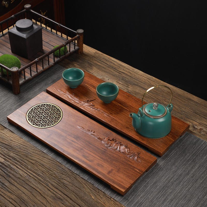 TEA TIME ESSENTIALS TEA "Vintage Fanwood" Bamboo Tea Tray