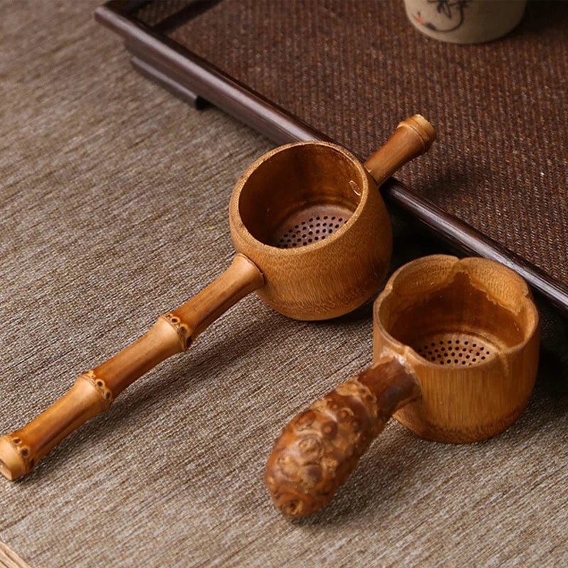 TEA TIME ESSENTIALS TEA Vintage Japanese Style Bamboo Tea Ceremony Strainer