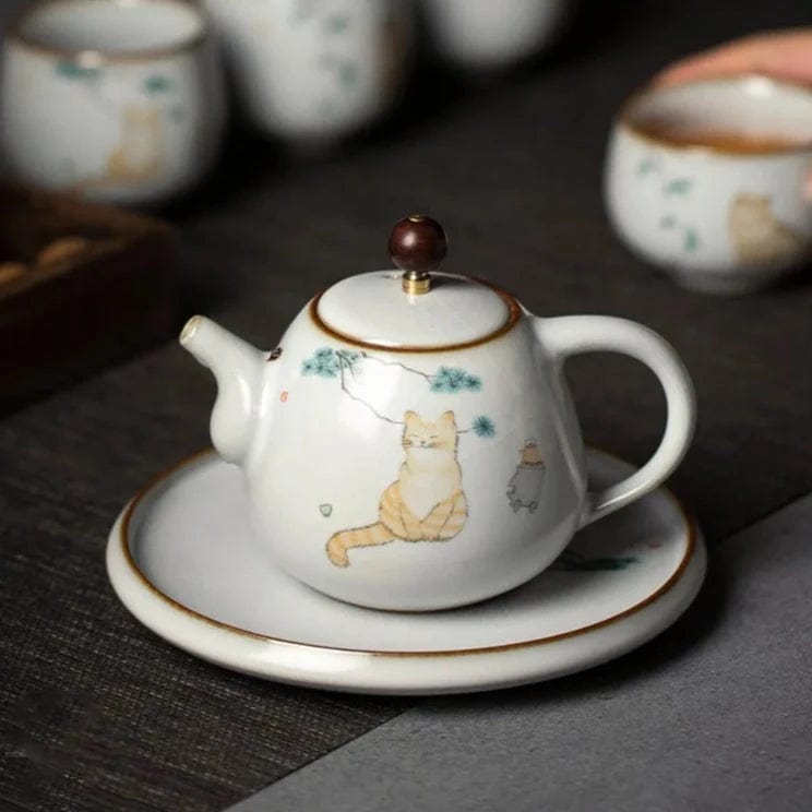 TEA TIME ESSENTIALS TEA Vintage Ru Porcelain Tea Pot Collection