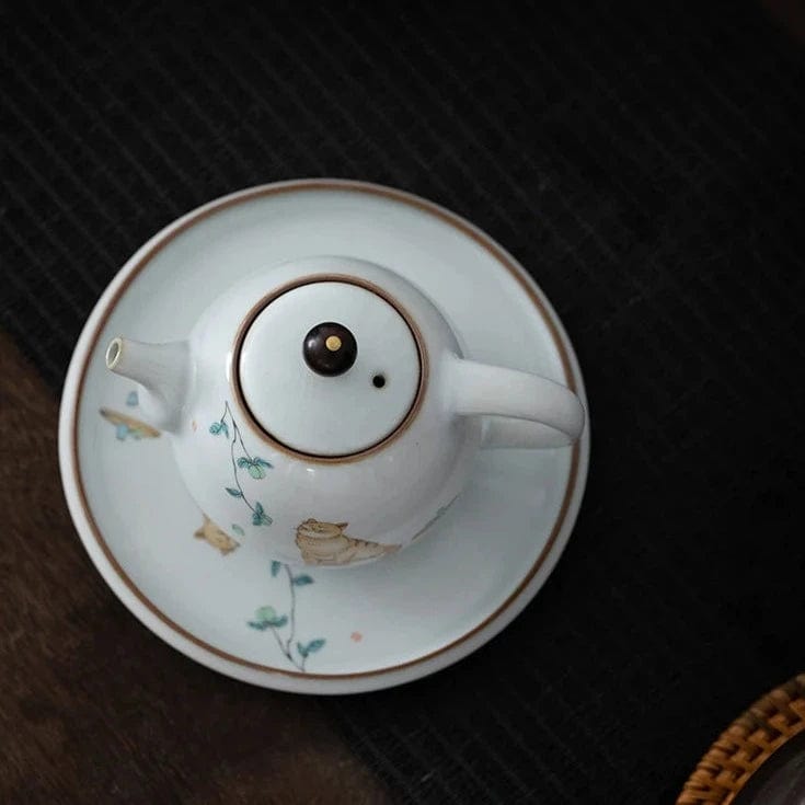 TEA TIME ESSENTIALS TEA Vintage Ru Porcelain Tea Pot Collection
