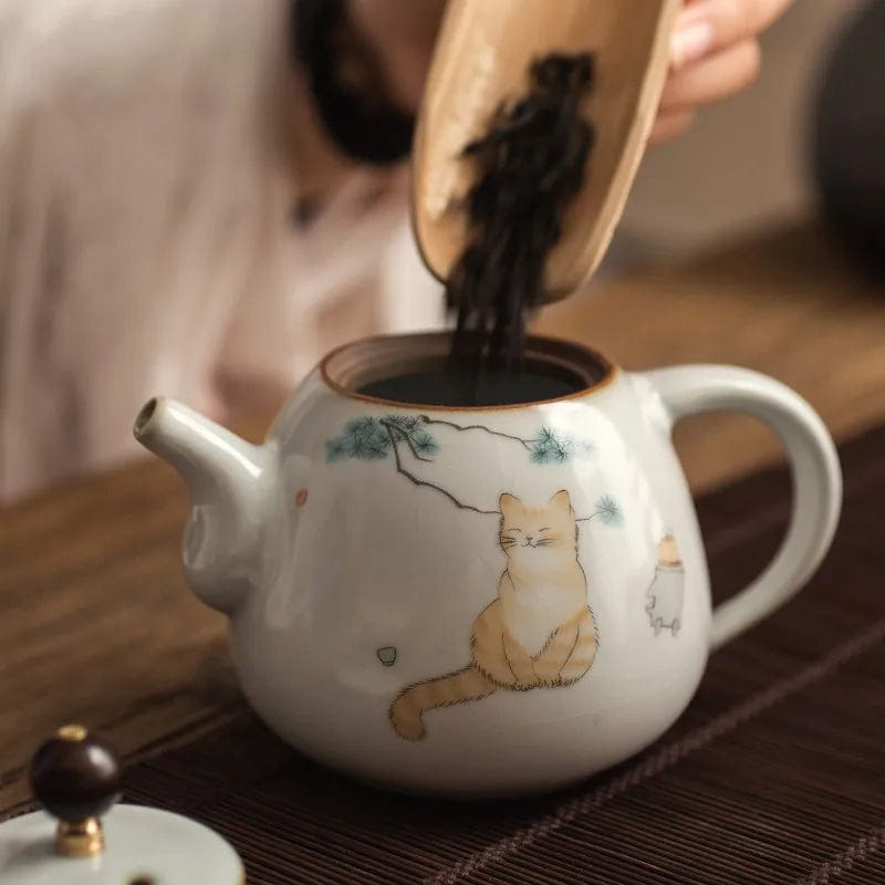 TEA TIME ESSENTIALS TEA Vintage Ru Porcelain Tea Pot Collection