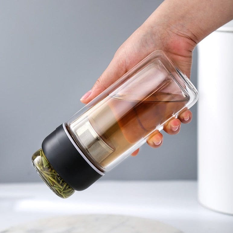 TEA TIME ESSENTIALS TEA WanderMate Portable Tea-Separating Glass