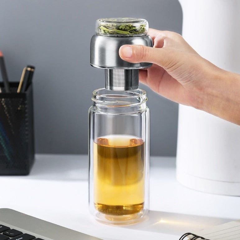 TEA TIME ESSENTIALS TEA WanderMate Portable Tea-Separating Glass