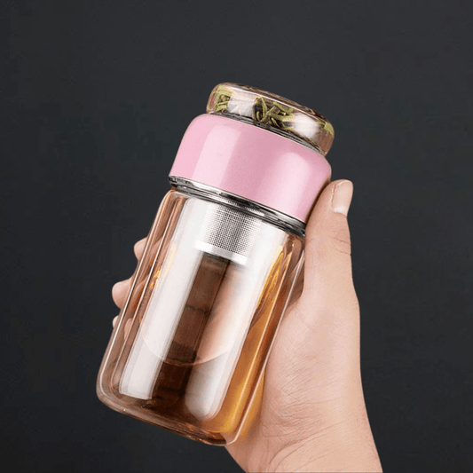 TEA TIME ESSENTIALS TEA WanderMate Portable Tea-Separating Glass