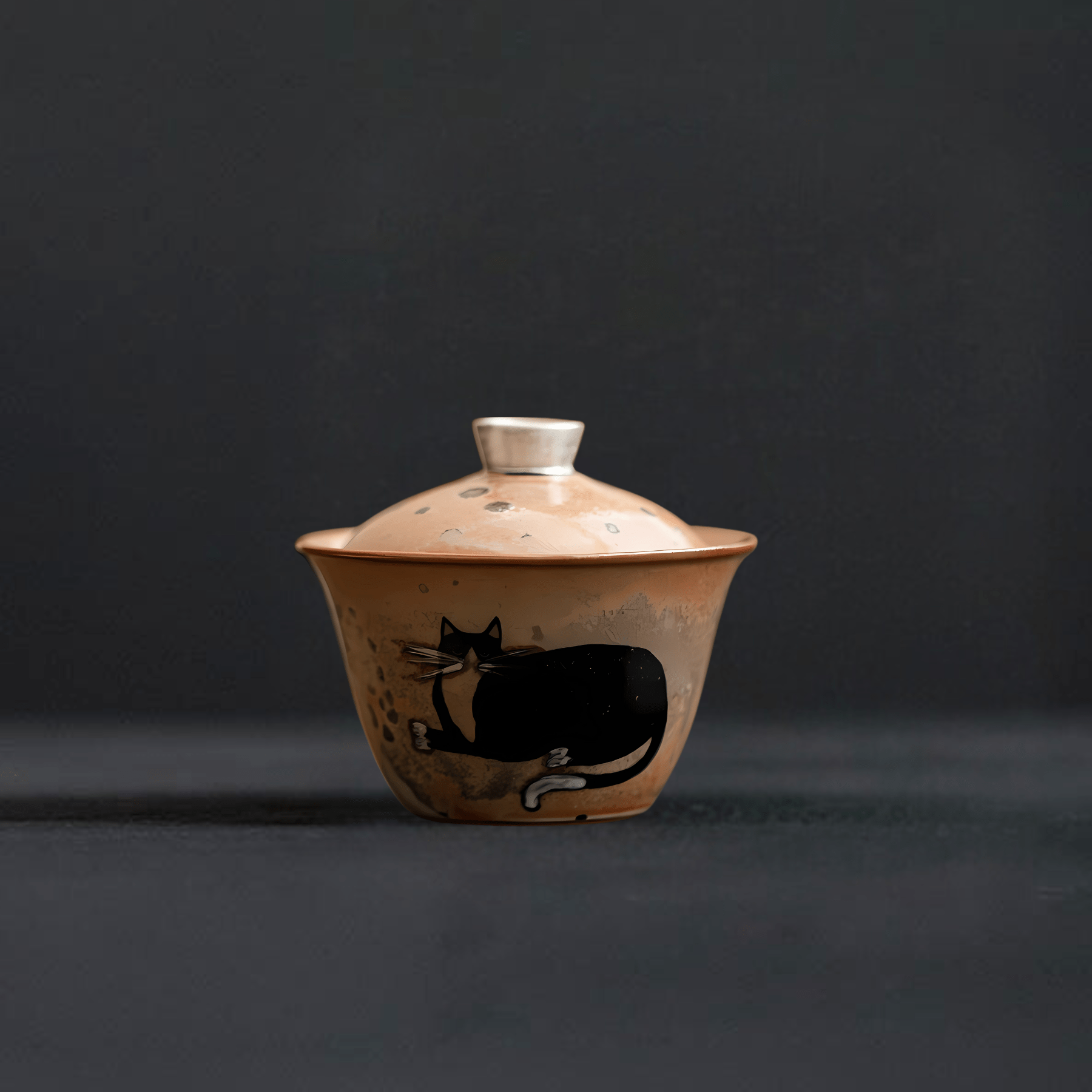 TEA TIME ESSENTIALS TEA Xiuyuan Cat Gaiwan Xiuyuan Cat Retro Gaiwan