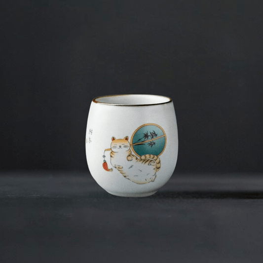 TEA TIME ESSENTIALS TEA Yuanrong Cup Vintage Ru Porcelain Teacup